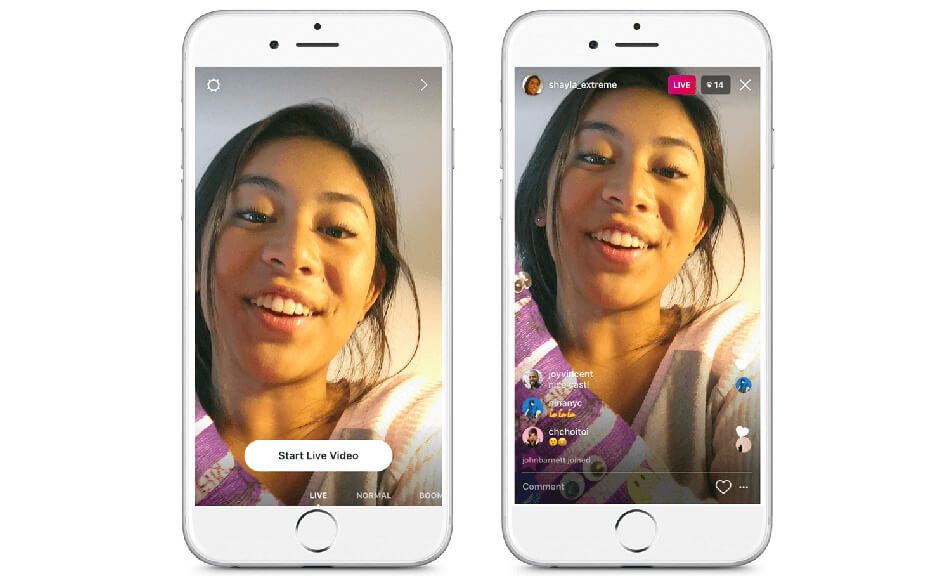 Instagram Live Vídeo en directo en Instagram