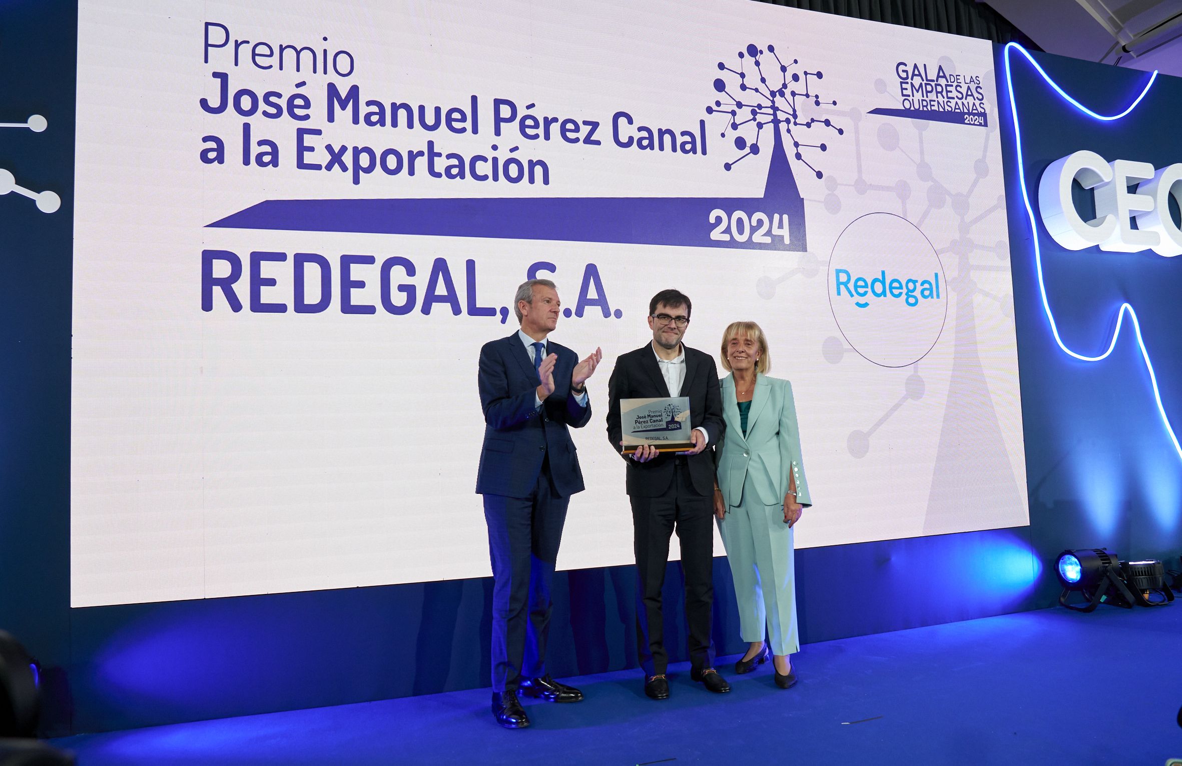 Jorge Vázquez,presidente ejecutivo de Redegal, recibe el prestigioso Premio José Manuel Pérez Canal a la Exportación